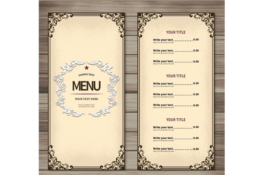 Thiết kế - In ấn menu, thực đơn