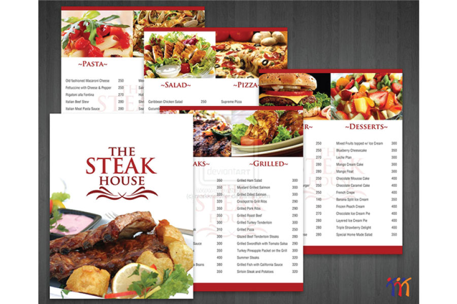 Thiết kế - In ấn menu, thực đơn